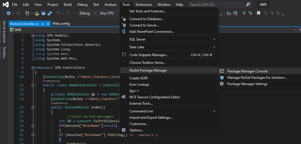 Could not find a part of the path bin\roslyn\csc.exe Server Error